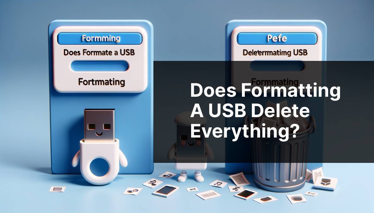 Does formatting a usb drive erase all its data 