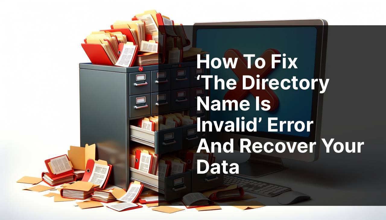 How to Fix &lsquo;The Directory Name is Invalid&rsquo; Error on Windows