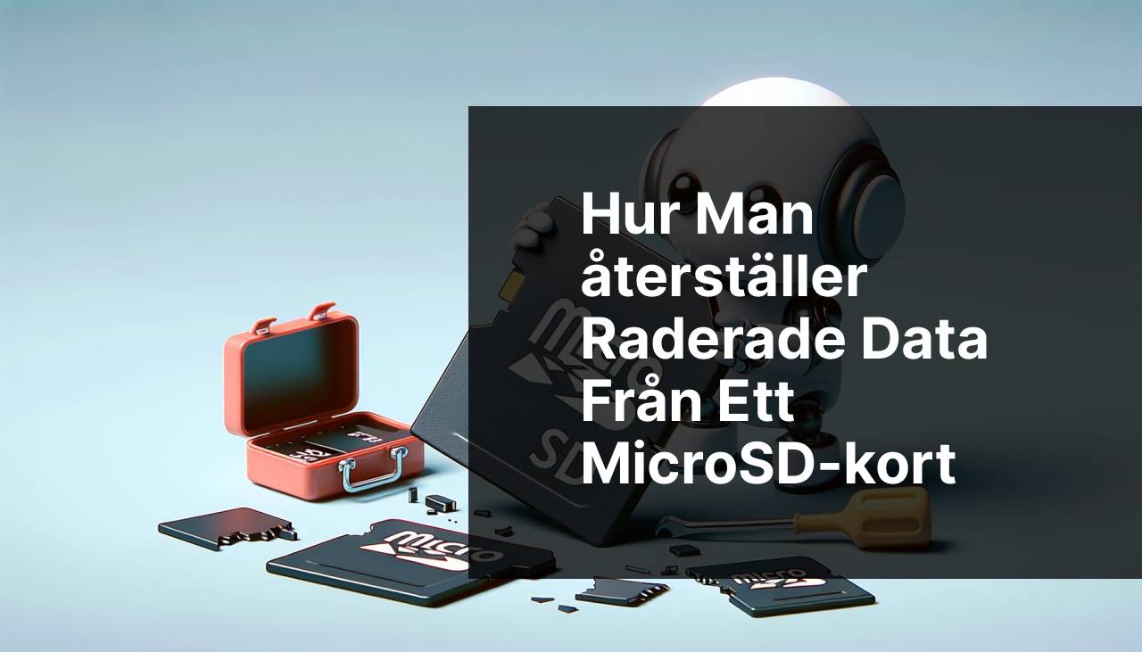 Hur man återställer raderade data från ett MicroSD-kort [Guide] - Svenska