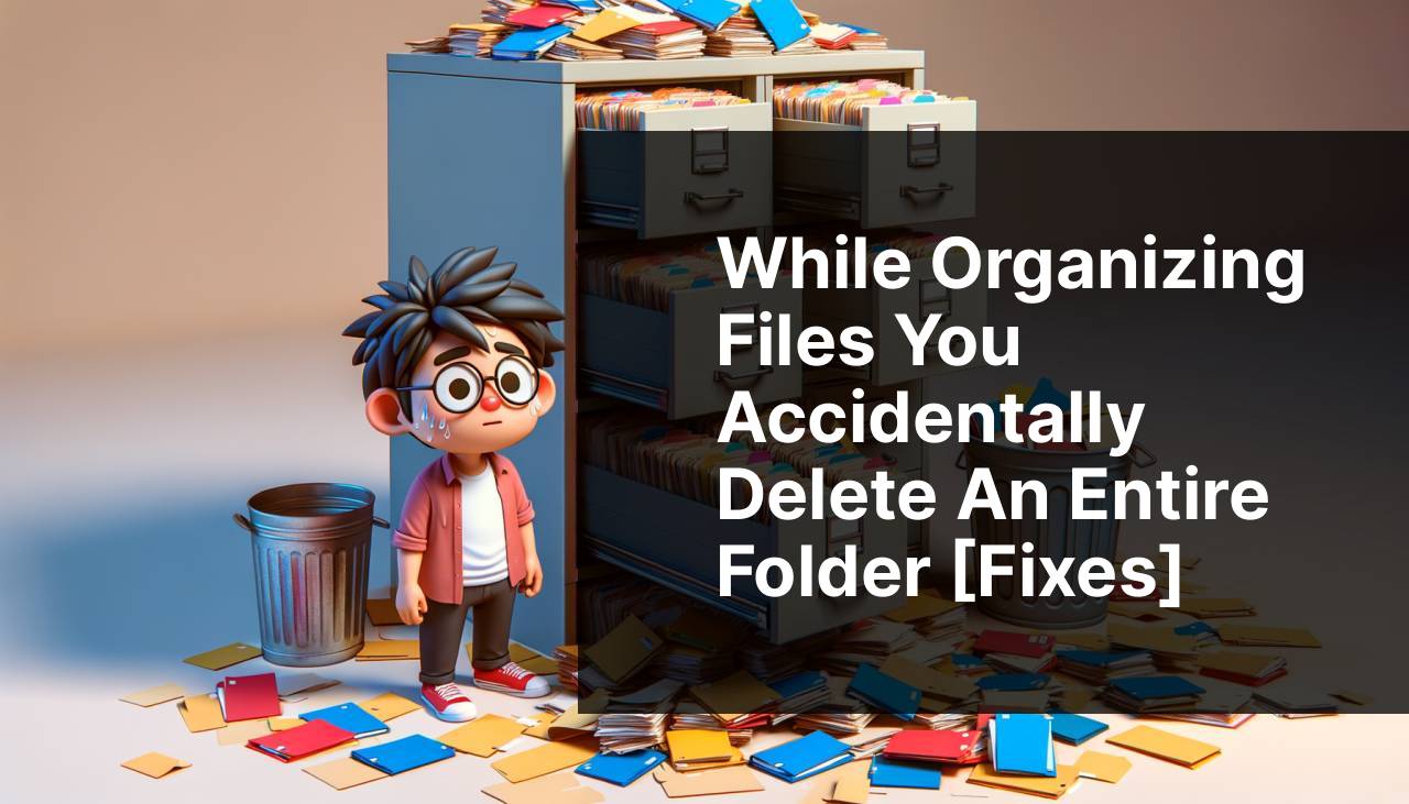 While organizing files you accidentally delete an entire folder fixes 